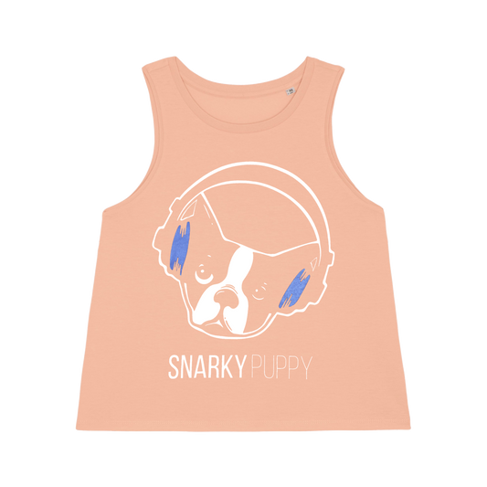 Women's Logo Crop Tank (Peach)